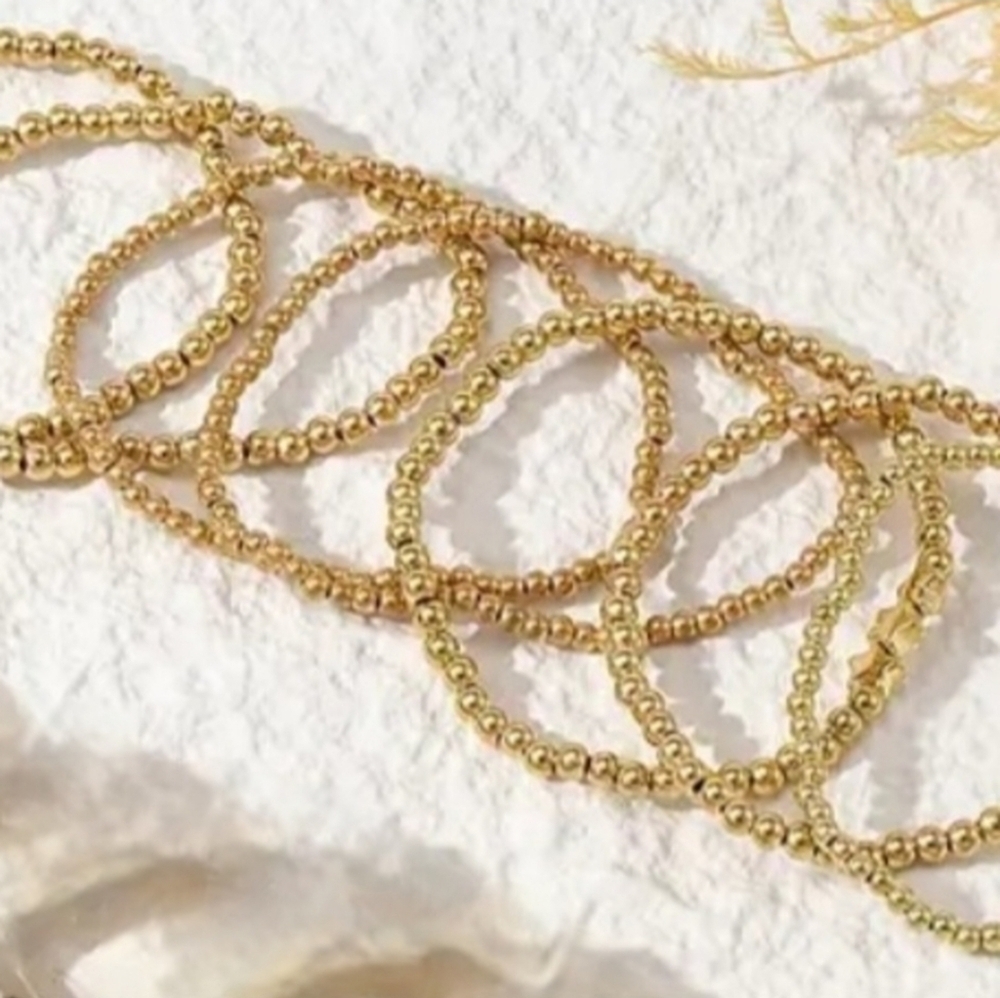 13 Piece Gold Tone Stretch Stackable Bracelets